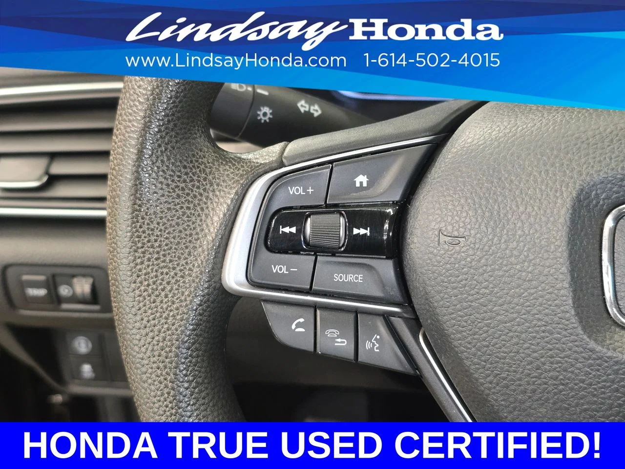 Certified Used 2019 Crystal Black Pearl Honda LX image 17