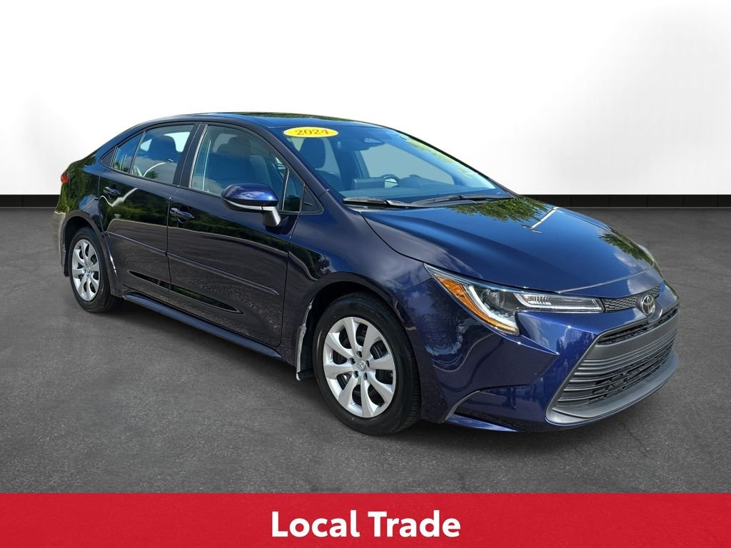 Certified Used 2024 Blue Toyota LE image 4