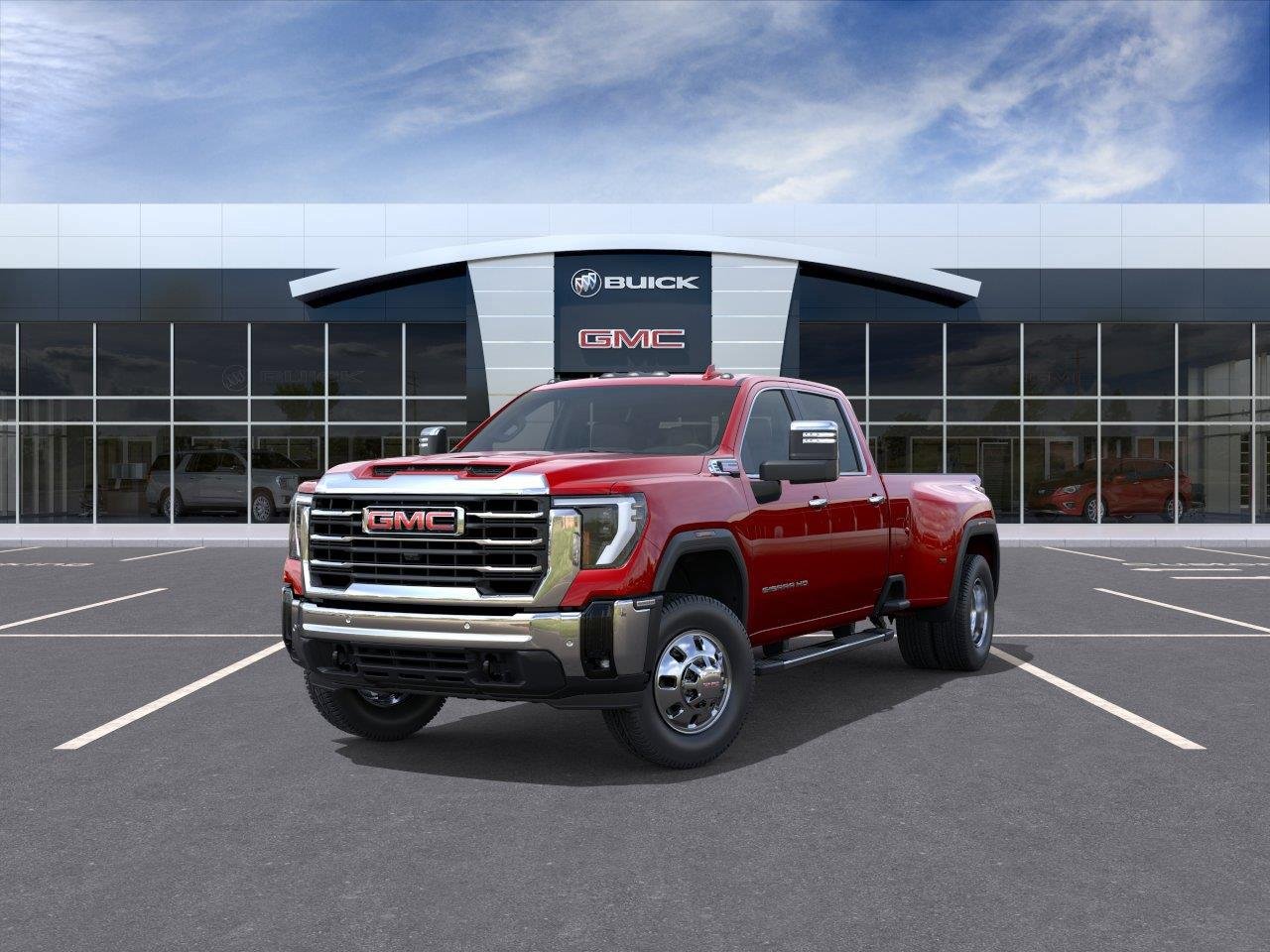 New 2026 Volcanic Red Tintcoat GMC SLT DRW image 8