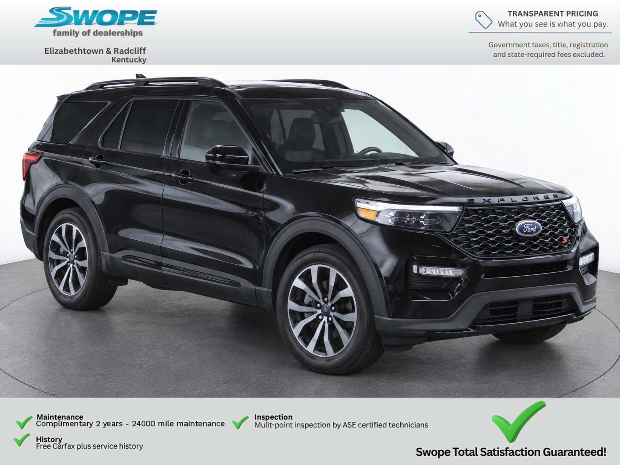 Used 2020 Agate Black Metallic Ford ST image 3