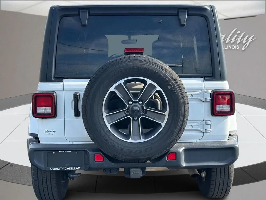 Used 2023 Bright White Clearcoat Jeep Sahara image 5