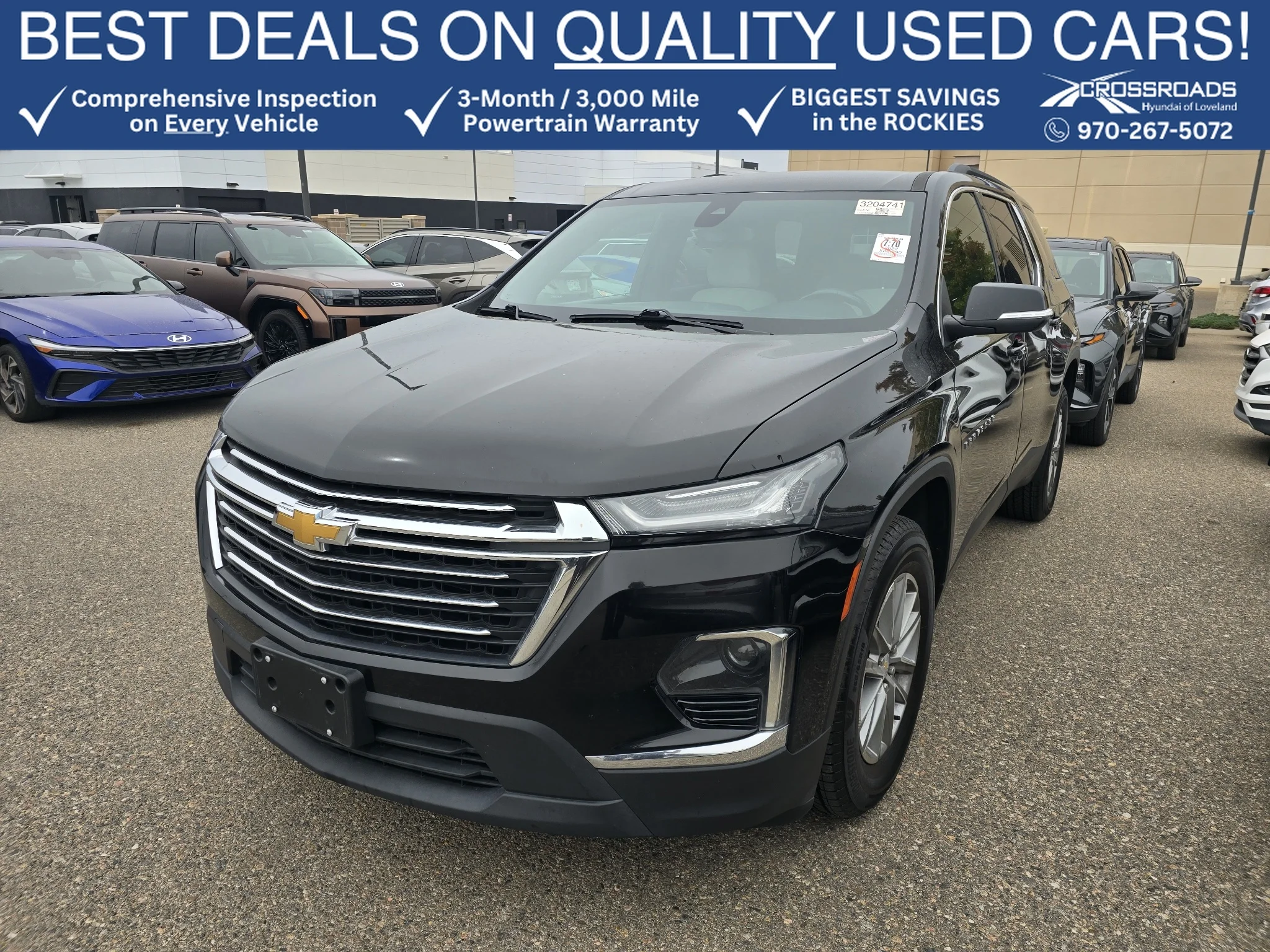 Used 2022 Mosaic Black Metallic Chevrolet LT Cloth image 1