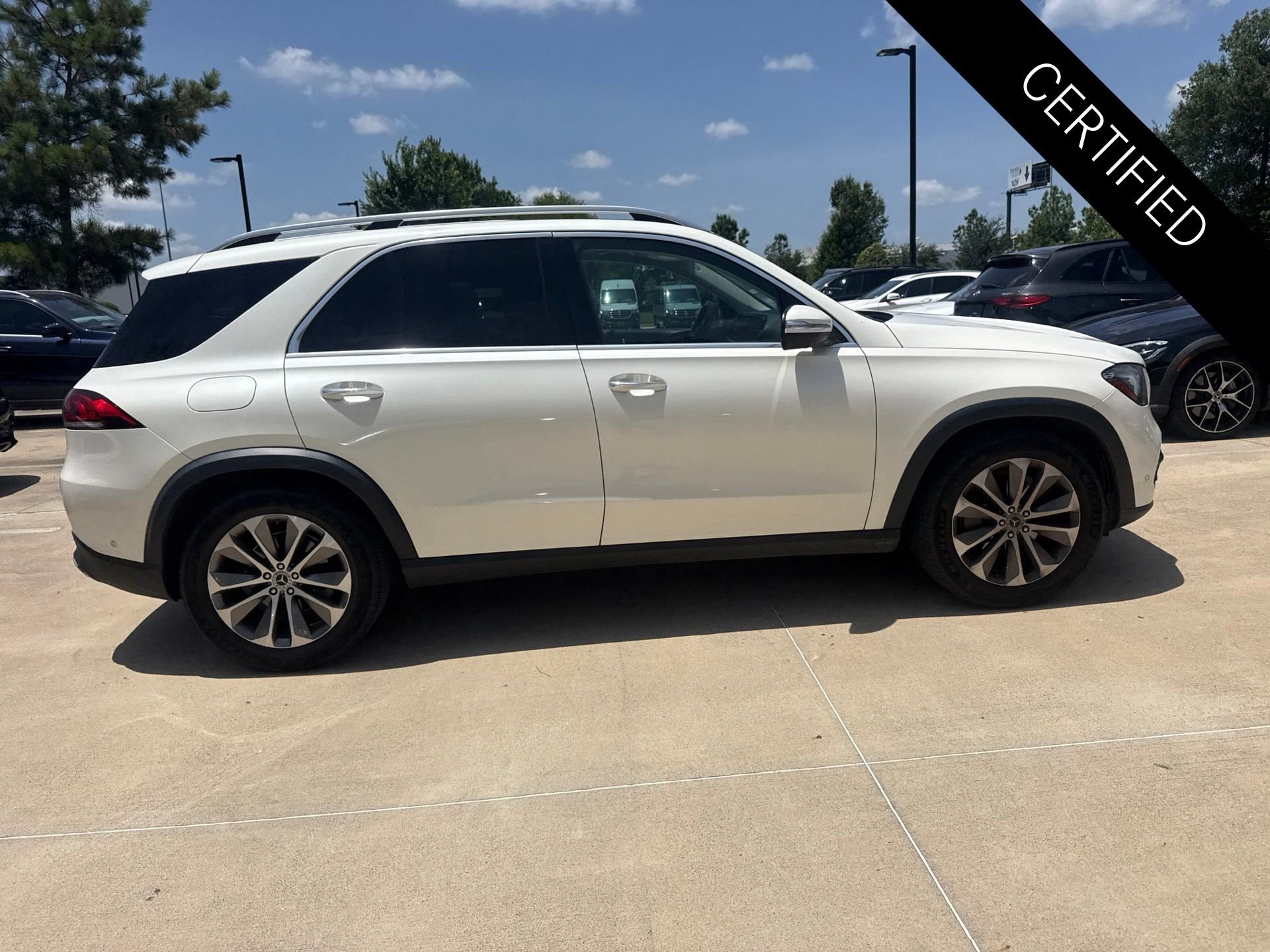 Certified Used 2021 designo Diamond White Metallic Mercedes-Benz GLE 350 image 3