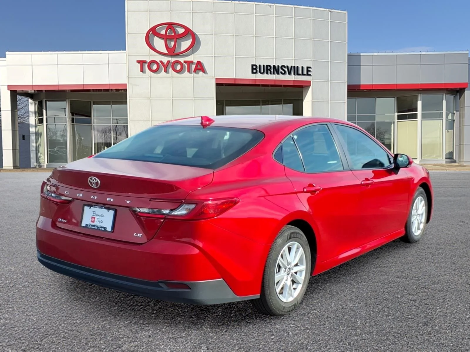 Certified Used 2025 Red Toyota LE image 3
