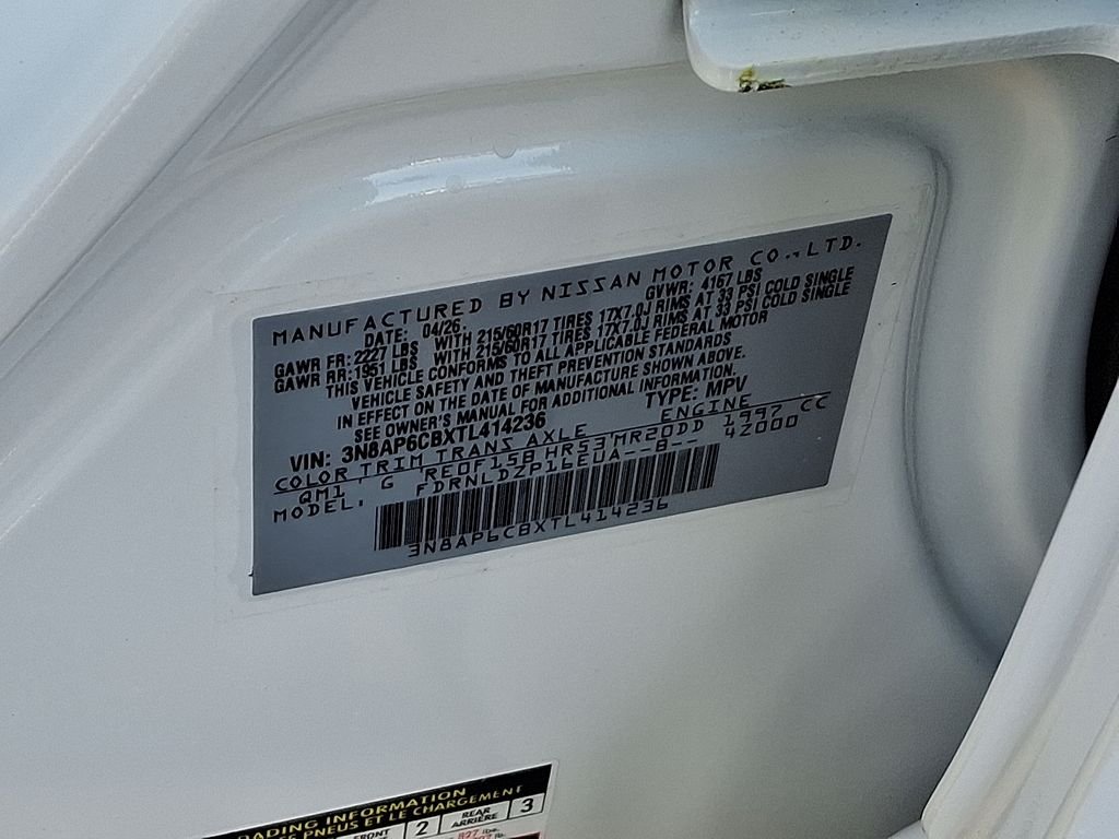 New 2026 White Nissan SV image 10