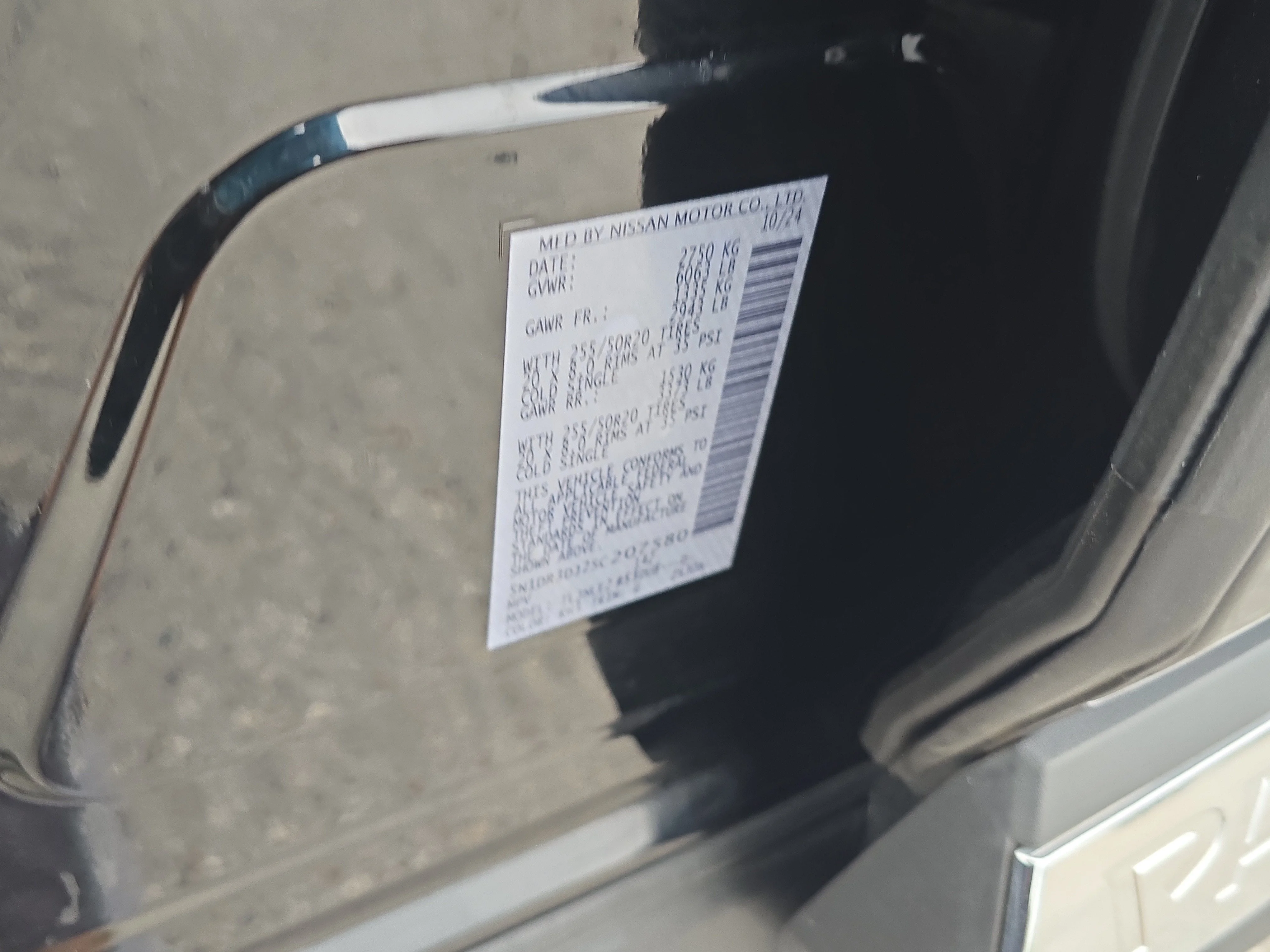 Certified Used 2025 Super Black Nissan Platinum image 35