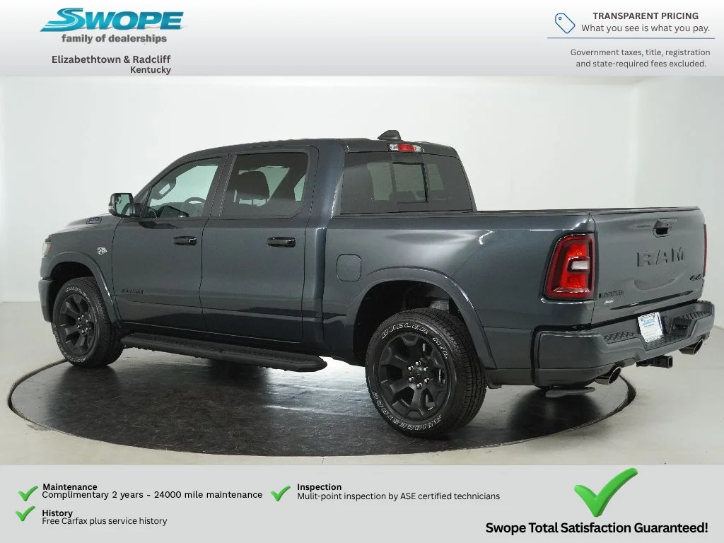New 2026 Forged Blue Metallic Exterior Paint RAM Big Horn image 5