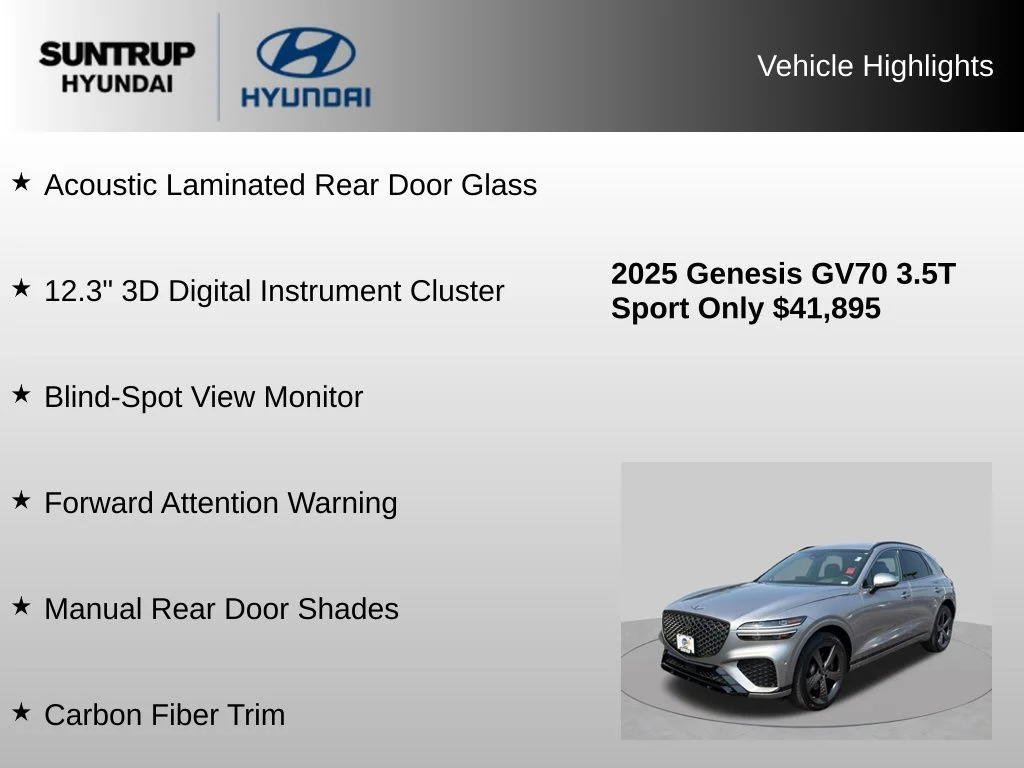2025 GENESIS GV70 Sport - Photo 23
