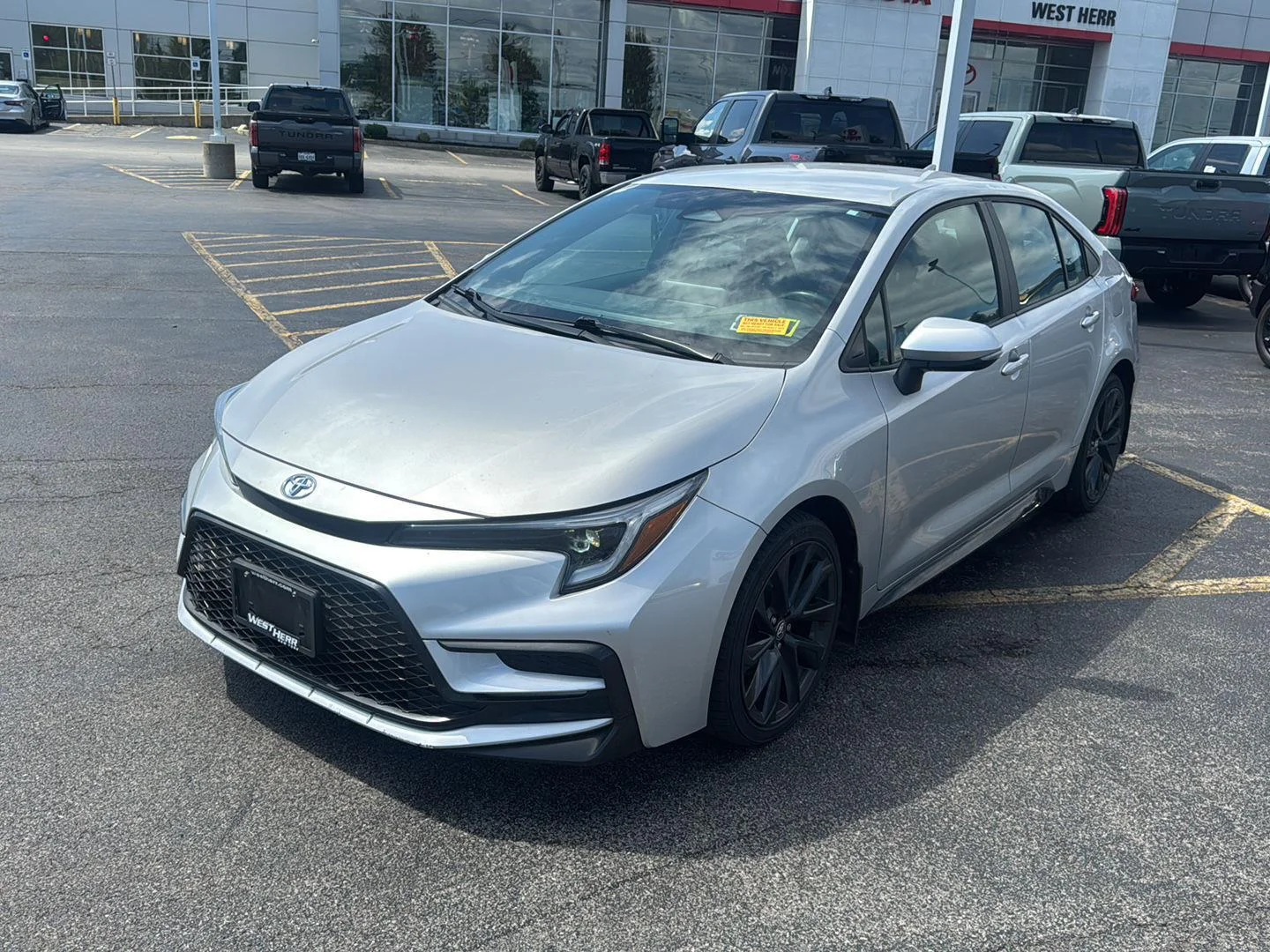Used 2024 Classic Silver Metallic Toyota SE image 3