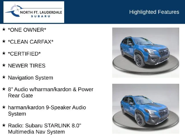 Certified Used 2024 Blue Subaru Wilderness image 9