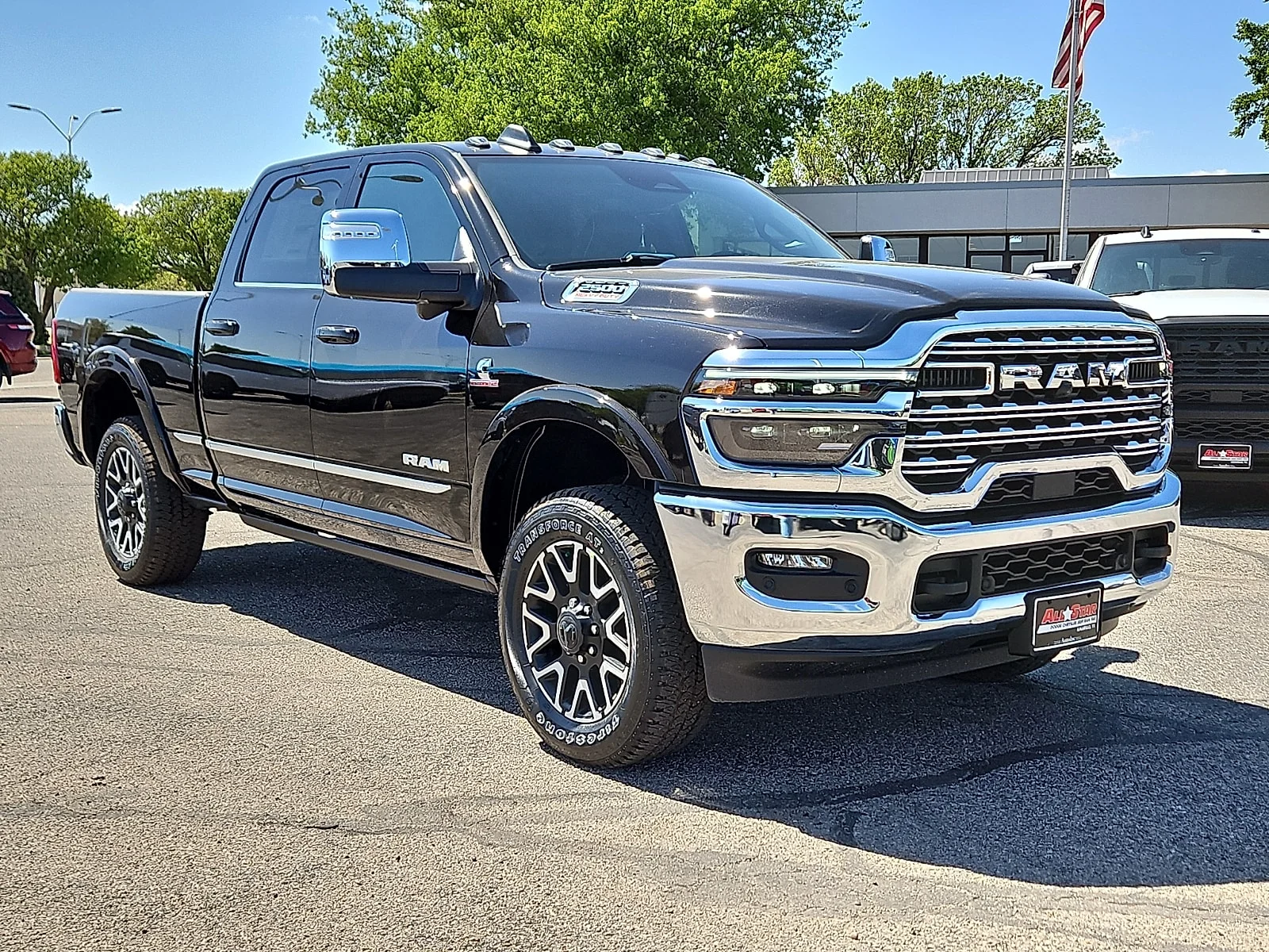 New 2026 Diamond Black Crystal Pearlcoat Ram LIMITED CREW CAB 4X4 6