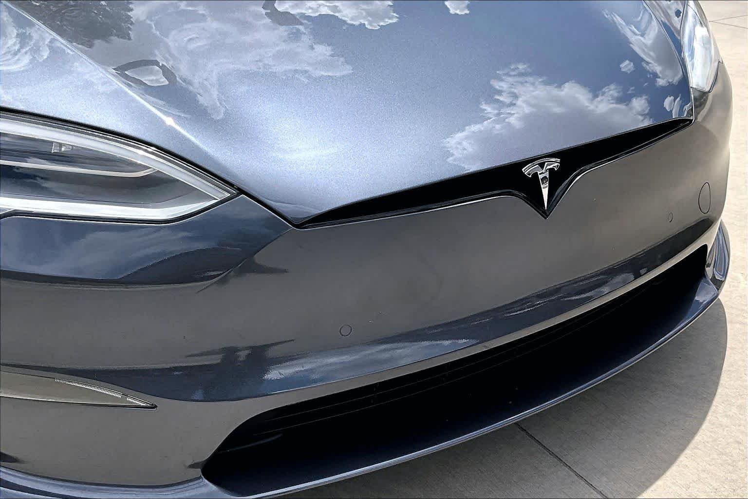 Used 2021 Midnight Silver Metallic Tesla Plaid image 20