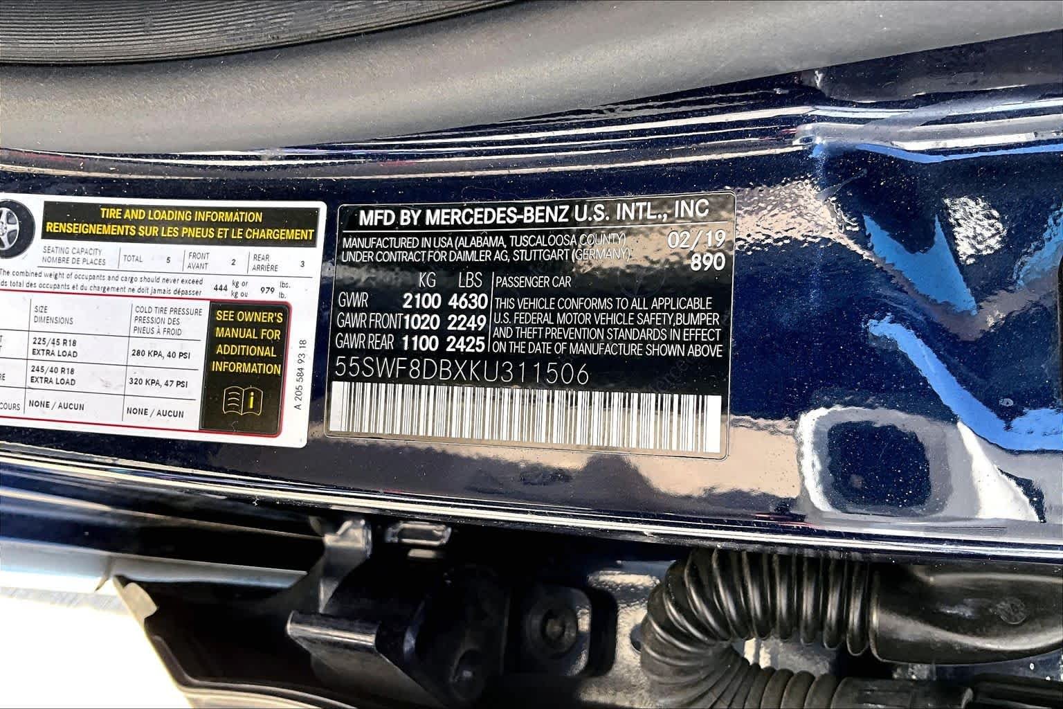 Used 2019 Lunar Blue Metallic Mercedes-Benz C 300 image 29