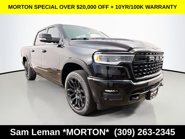 New 2026 Diamond Black Crystal Pearl-Coat Exterior Paint Ram Limited image 1