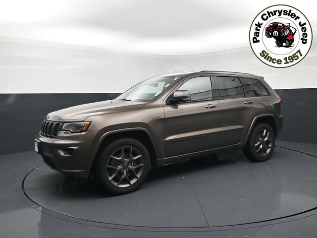 Used 2021 Jeep Grand Cherokee 80th Edition with VIN 1C4RJFBG6MC639473 for sale in Burnsville, Minnesota