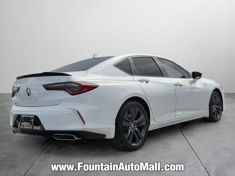 Used 2023 Platinum White Pearl Acura FWD W/A-SPEC PACKAGE image 4
