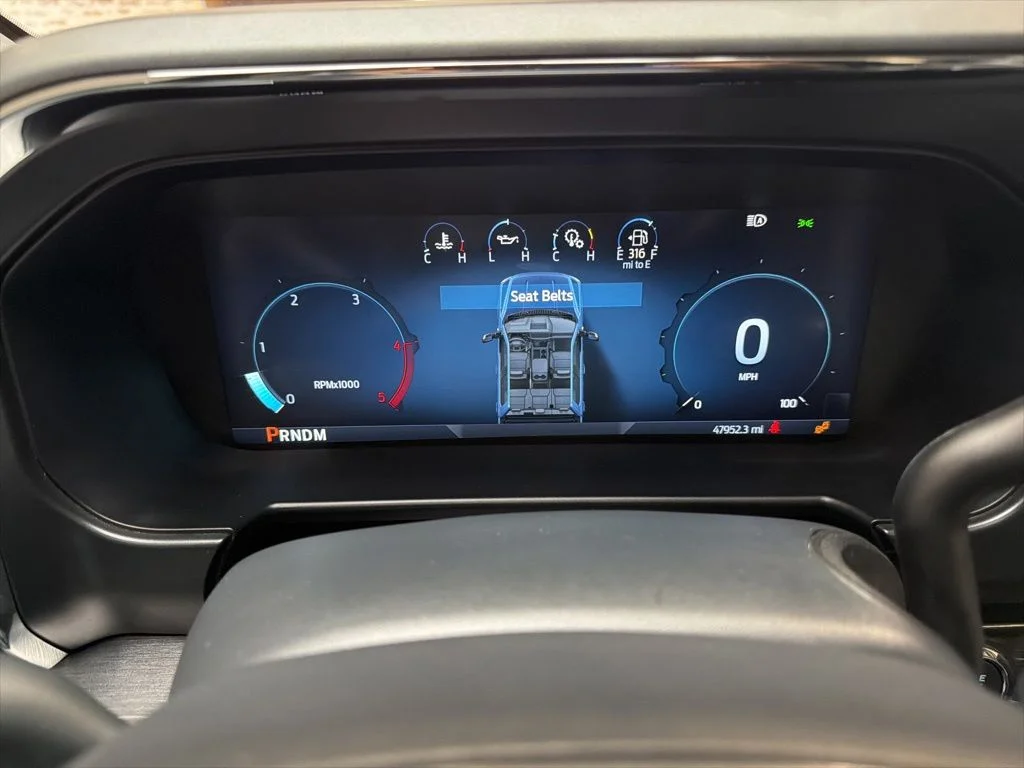 Used 2023 White Metallic / Camo Wrap Ford Lariat image 30