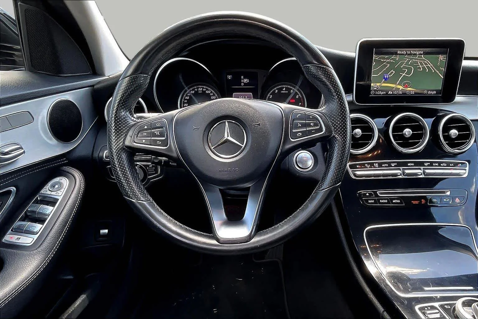Used 2015 Obsidian Black Metallic Mercedes-Benz C 300 image 11