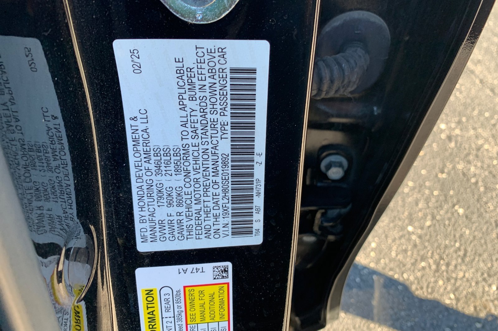 Certified Used 2025 Black Honda Sport image 9