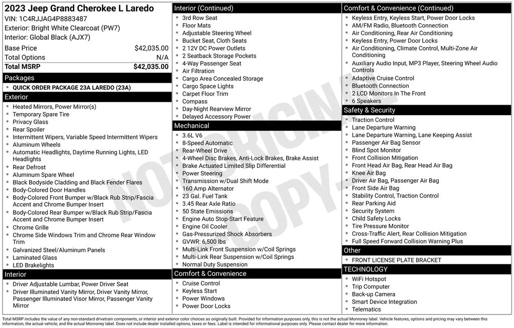 Used 2023 White Jeep Laredo image 17