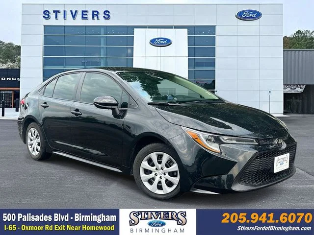 Certified Used 2021 Black Toyota LE image 1