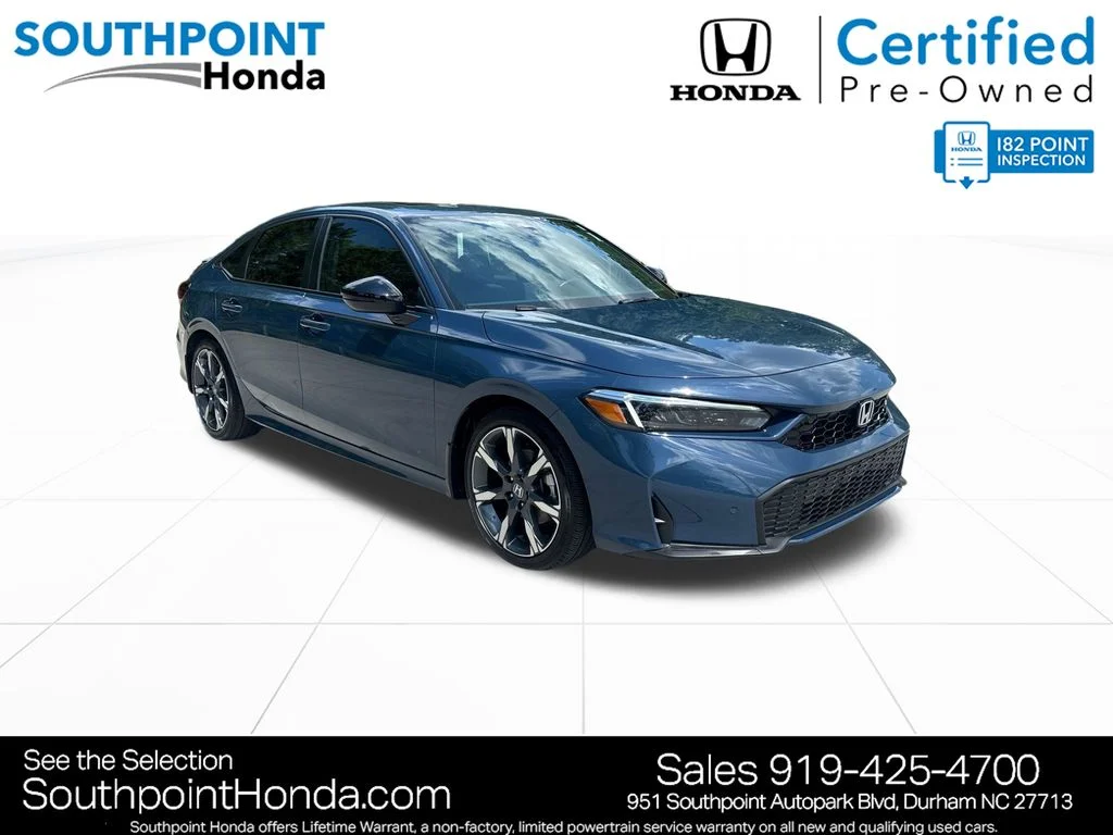 Certified Used 2025 Blue Lagoon Pearl Honda Sport image 1