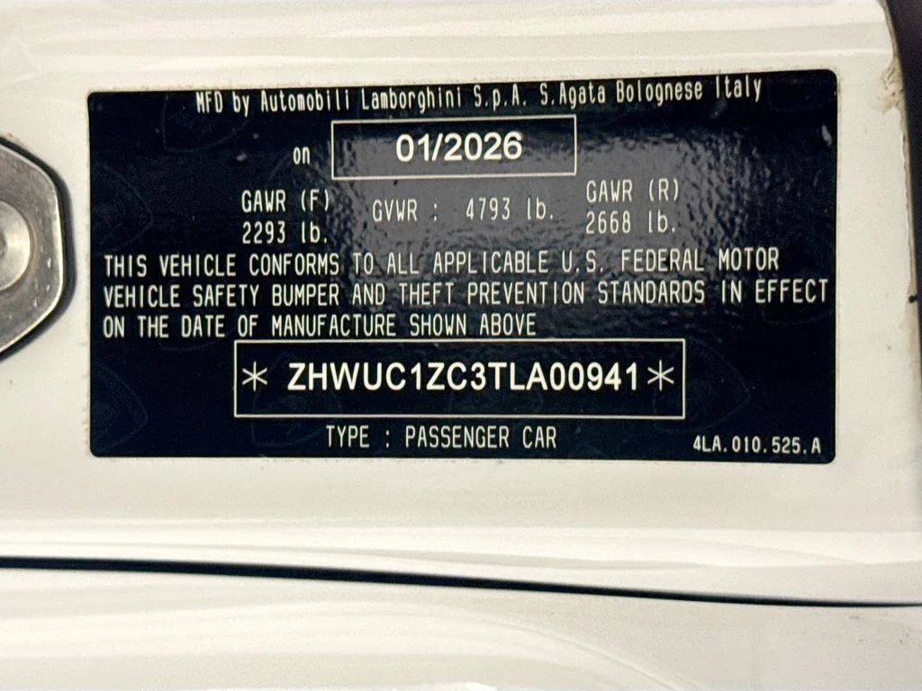 Used 2026 White Lamborghini Base image 26