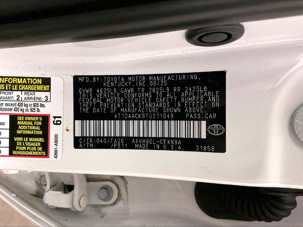 Used 2026 White Toyota LE image 39