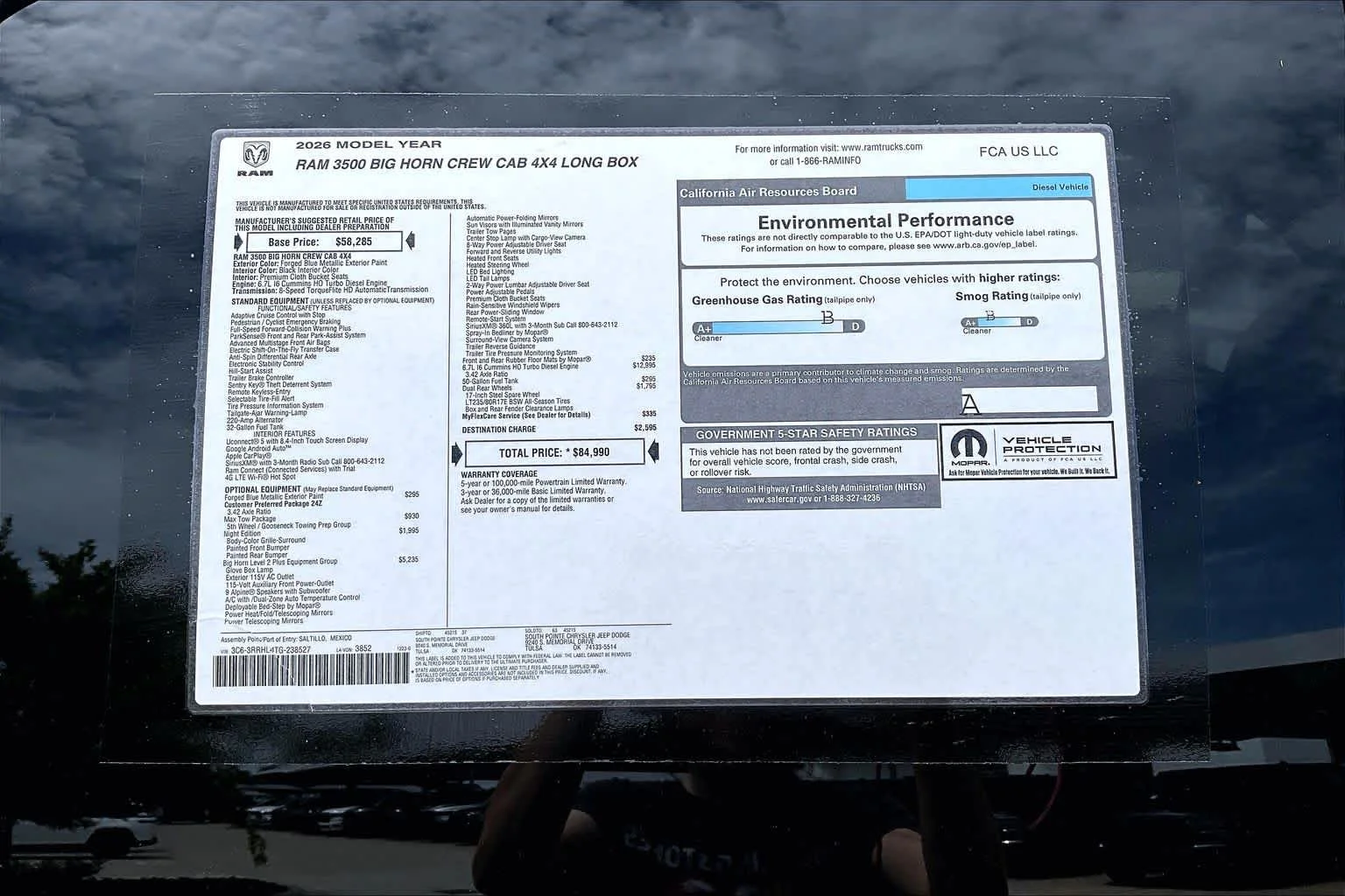 New 2026 Forged Blue Metallic Exterior Paint RAM Big Horn image 17