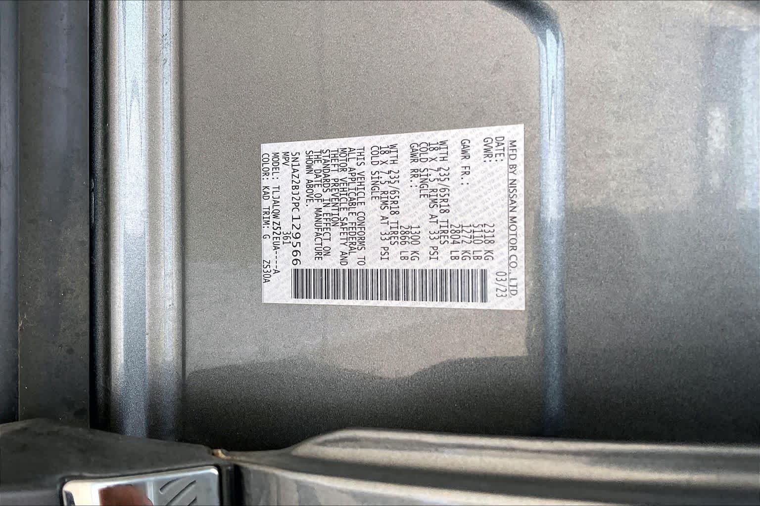 Used 2023 Gun Metallic Nissan SV image 36