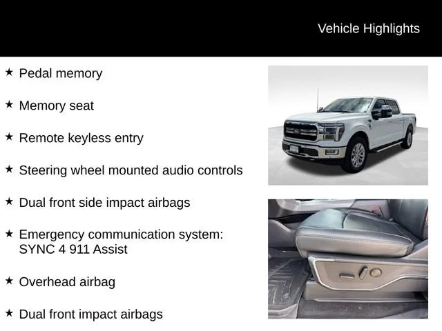 Used 2024 White Ford LARIAT image 15