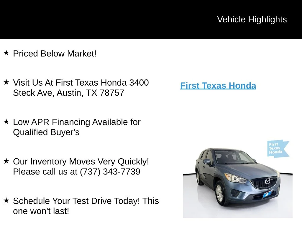 Used 2015 Blue Reflex Mica Mazda Sport image 9