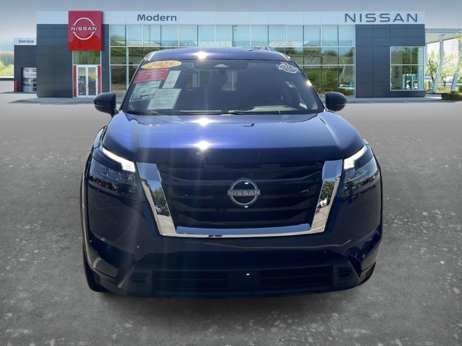 Certified Used 2025 Deep Ocean Blue Pearl Nissan SV image 2