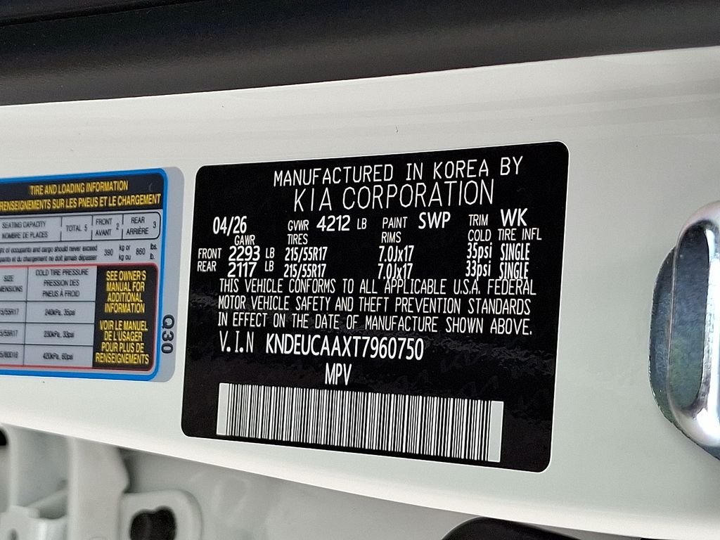 New 2026 Snow White Pearl Kia S image 10