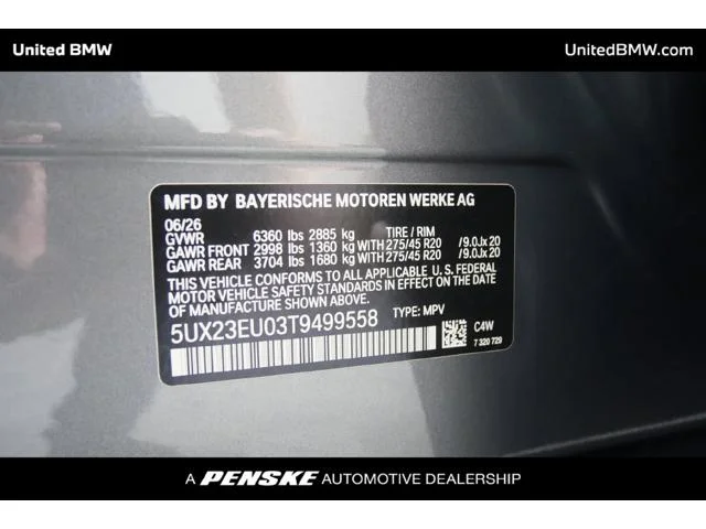 New 2026 Skyscraper Grey Metallic BMW X5 40i image 22