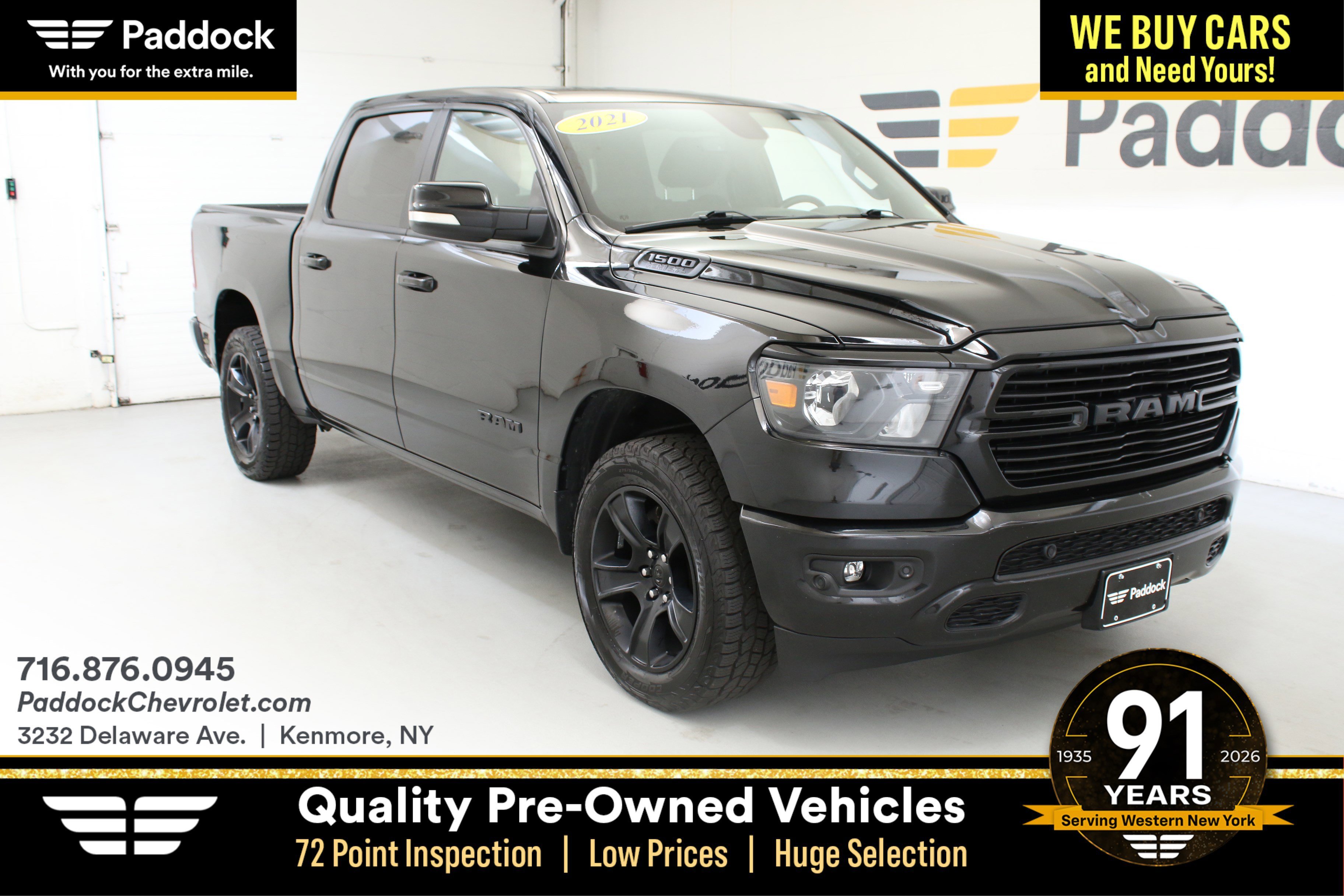 2021 RAM 1500 Big Horn/Lone Star 4x4 Crew Cab 5'7's photo