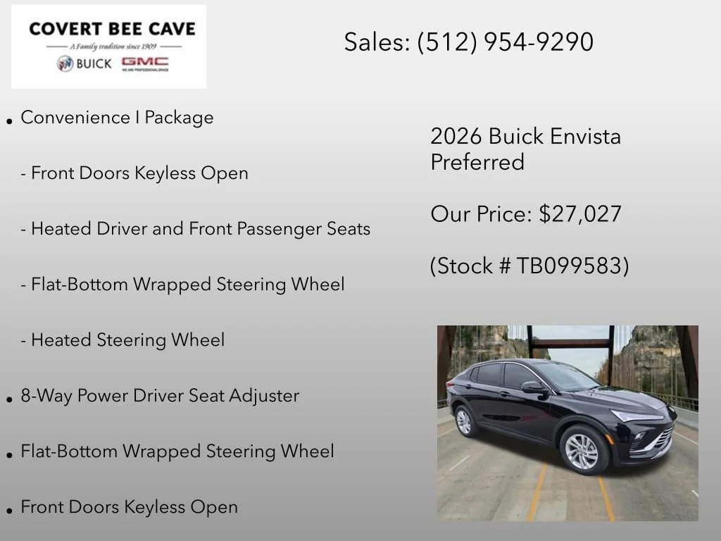 New 2026 Ebony Twilight Metallic Buick Preferred image 12
