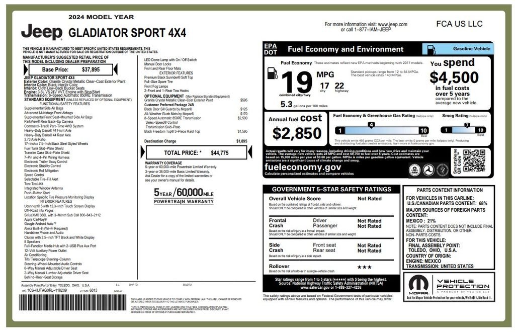Used 2024 Gray Jeep Sport image 3