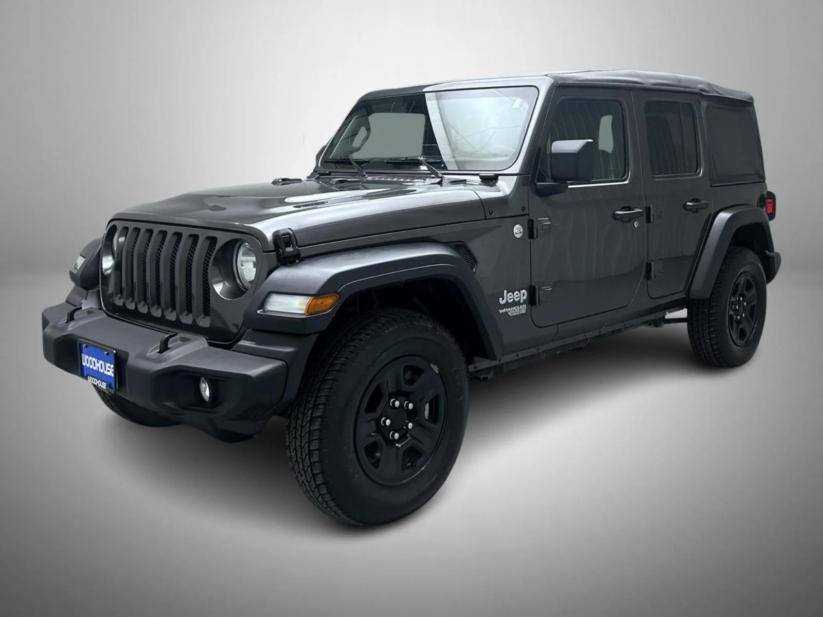 Used 2018 Gray Jeep Unlimited Sport image 1