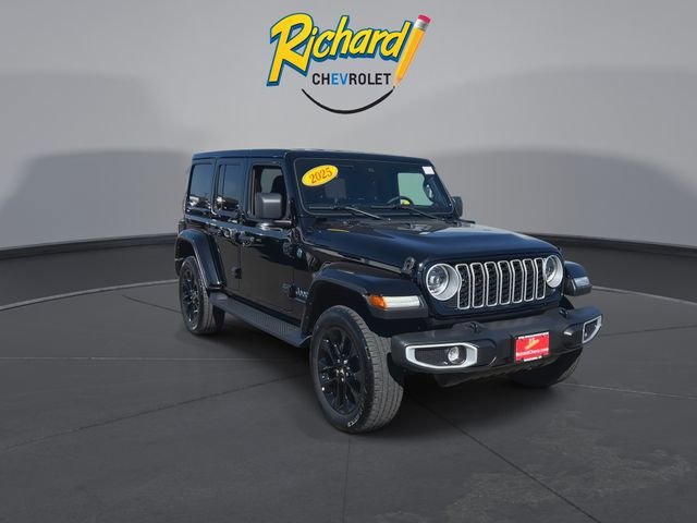 Used 2025 Jeep Wrangler 4xe Sahara 4XE with VIN 1C4RJXP63SW578259 for sale in Cheshire, CT