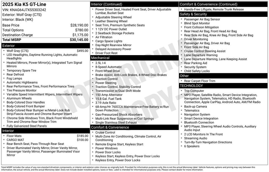 Used 2025 Gray Kia GT-Line image 23