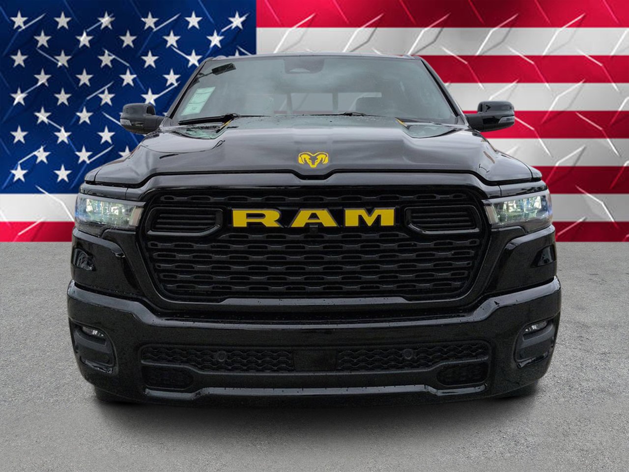New 2026 Diamond Black Crystal Pearlcoat RAM Big Horn image 8
