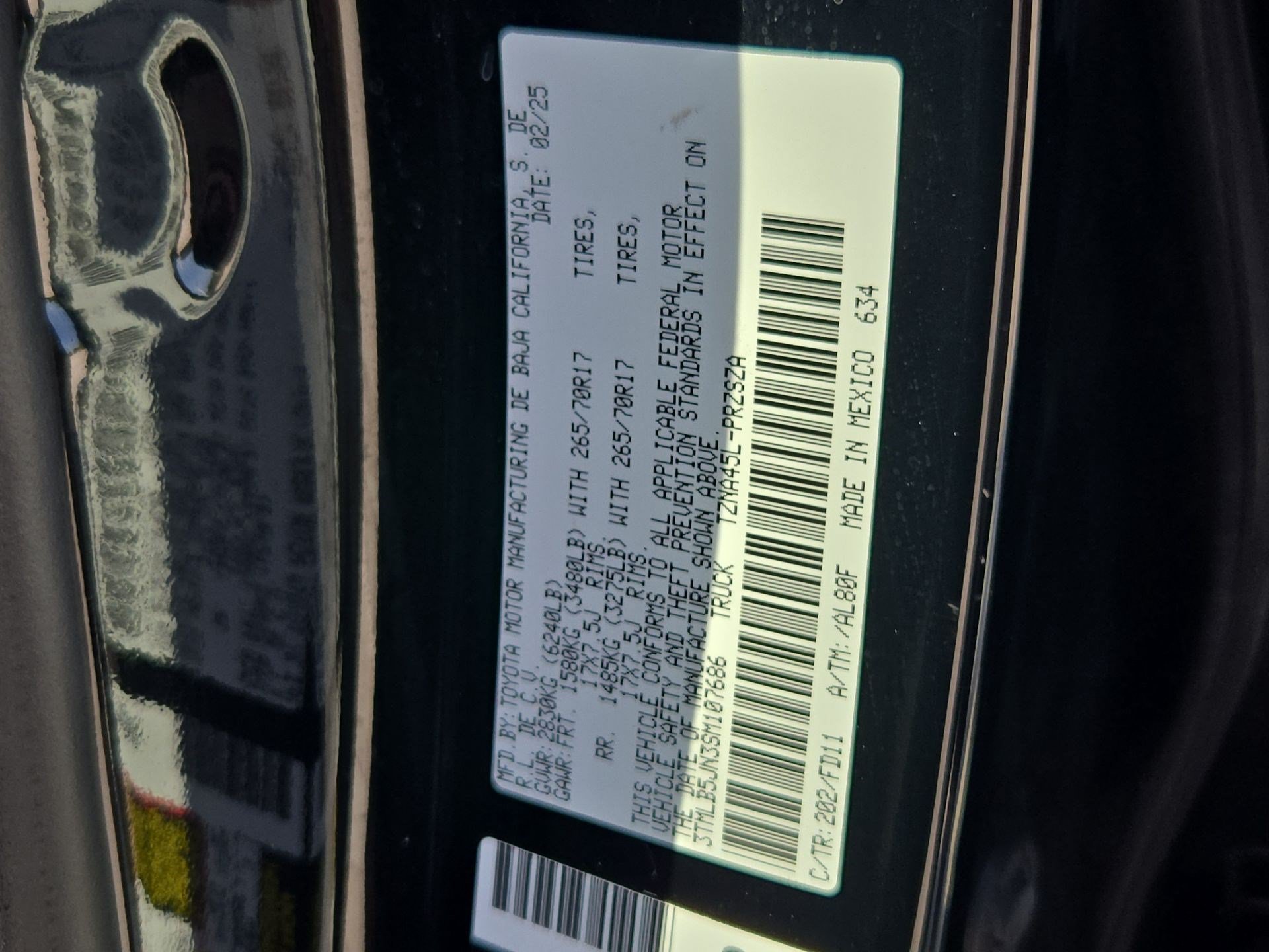 Used 2025 Black Toyota TRD Off Road image 33