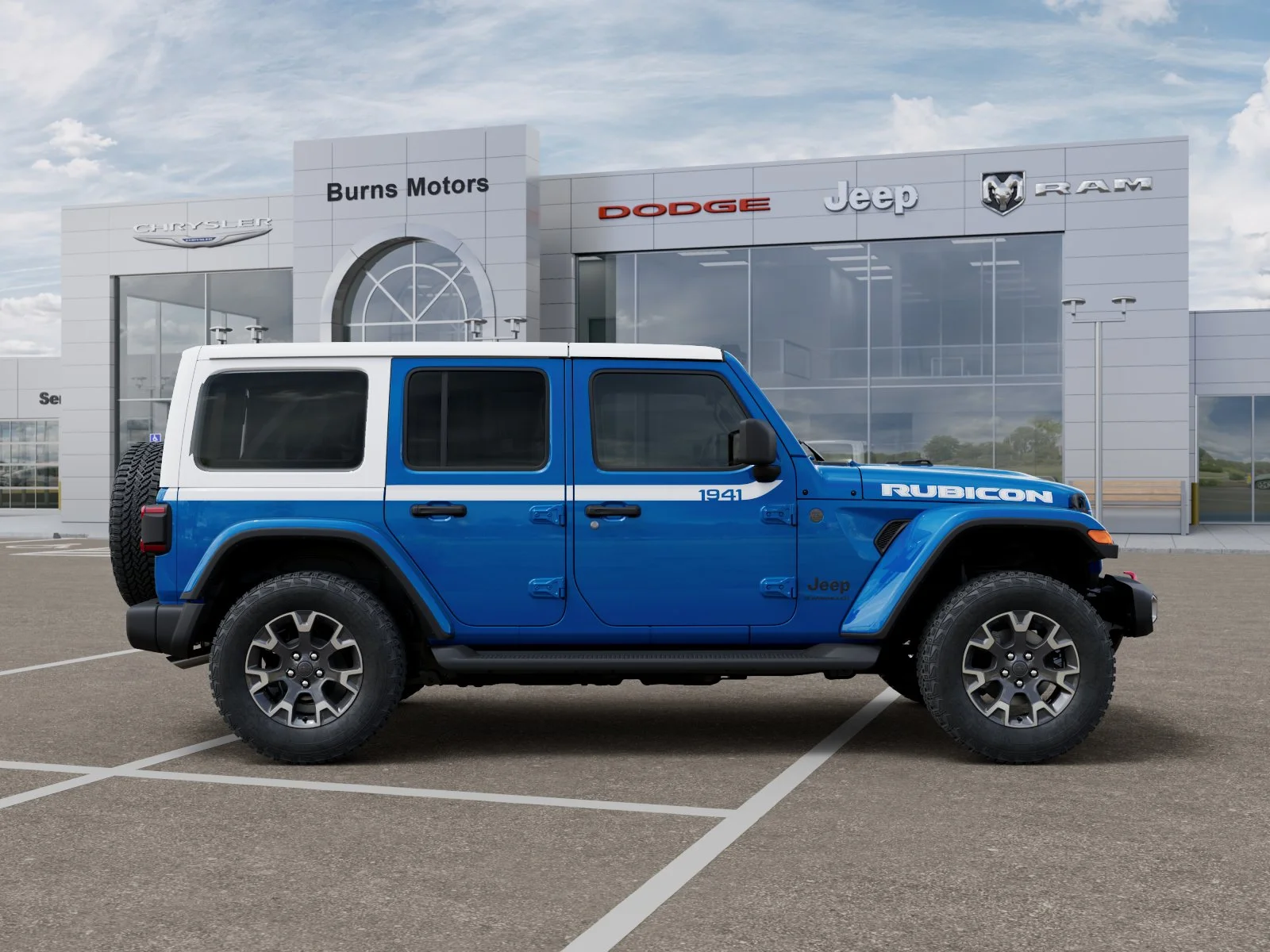 New 2026 Hydro Blue Pearl-Coat Exterior Paint Jeep Sahara 4-Door image 47