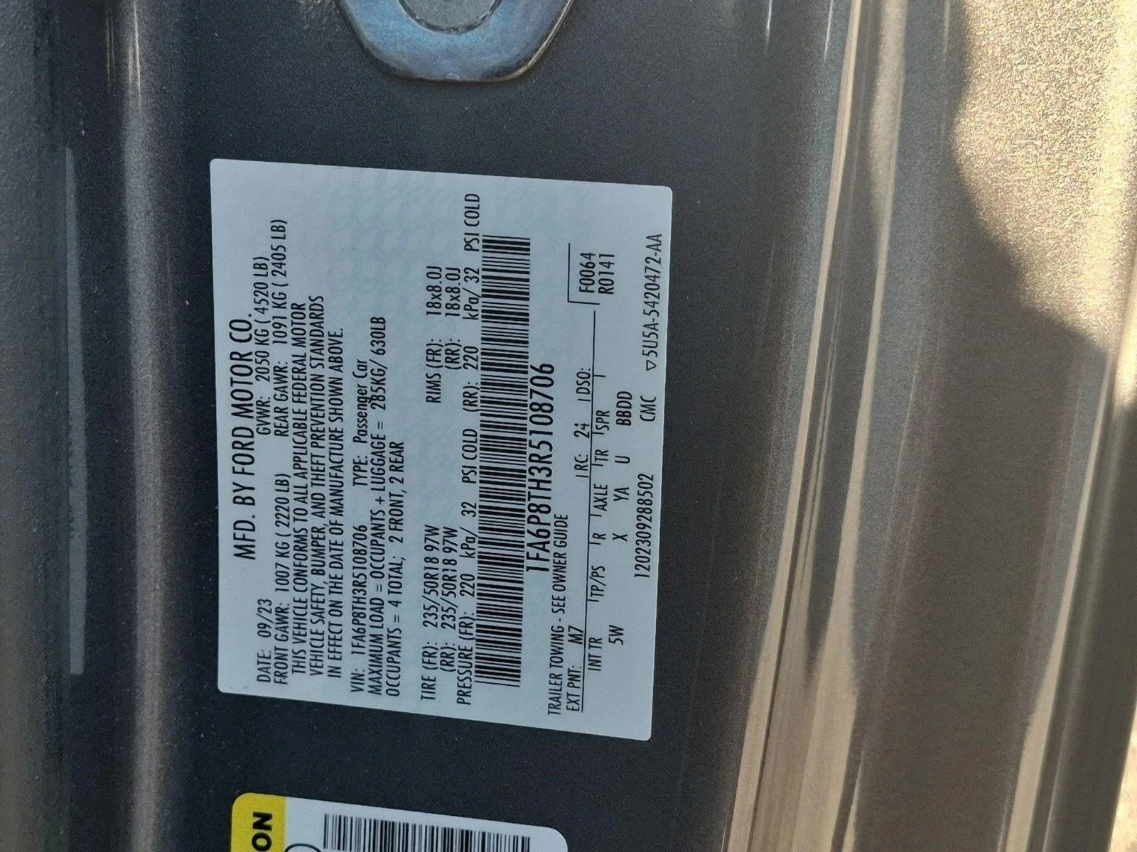 Used 2024 Carbonized Gray Metallic Ford EcoBoost Premium image 21