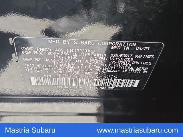 Used 2023 Black Subaru Premium image 8