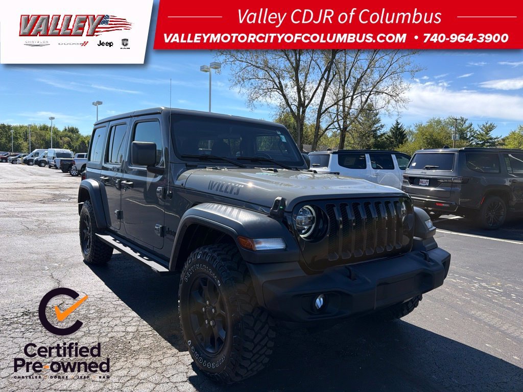 Certified Used 2020 Gray Jeep Unlimited Sport image 1