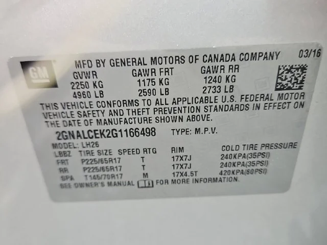 Used 2016 SILVER ICE METALLIC Chevrolet LT image 29