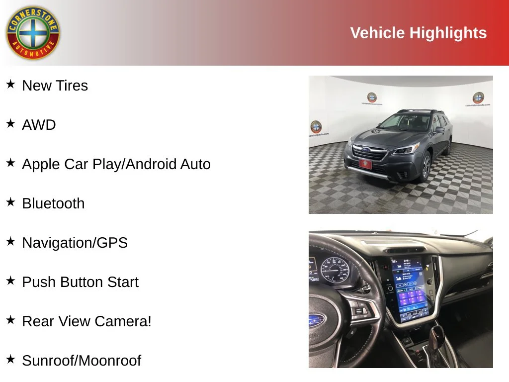 Used 2021 Subaru Outback Limited with VIN 4S4BTANC6M3179654 for sale in Elk River, Minnesota