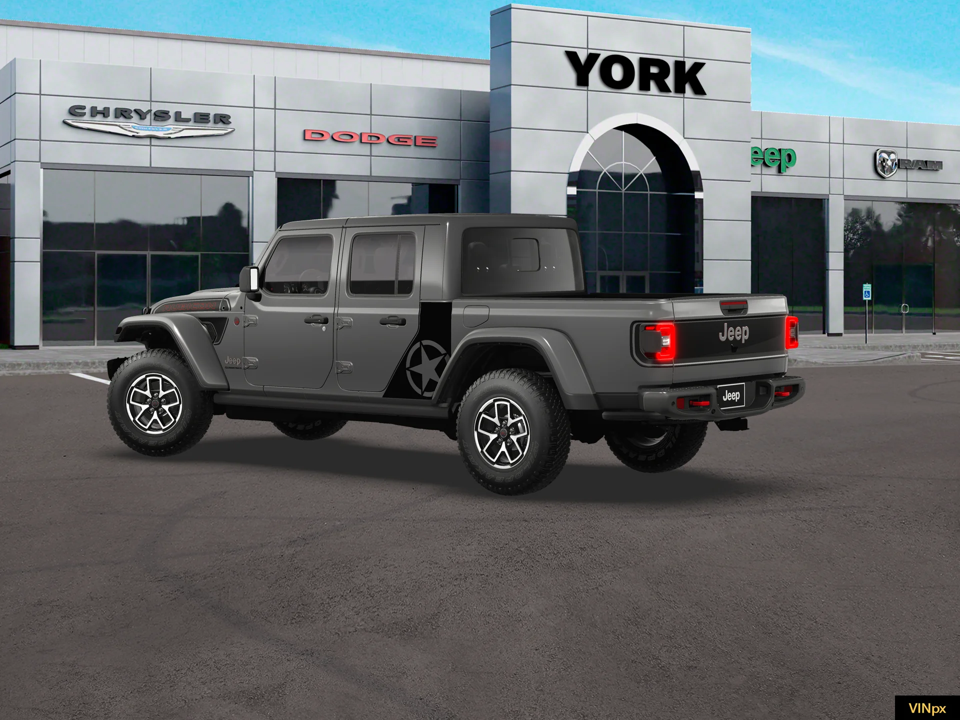 New 2026 Granite Crystal Metallic Clear-Coat Exterior Paint Jeep Rubicon X image 4